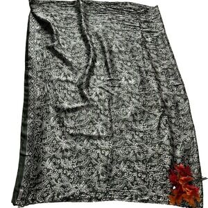 Asmara Floral Pashmina Green Wrap Shawl Scarf for Women Green Elegant Boho Style